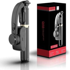 GadgetsWear Q08 Gimbal Stabilizer for Smartphone with Extendable Bluetooth Selfie Stick and Tripod, Gimbal for Smartphone, Multifunction Remote 360 Automatic Rotation, for iPhone/Android