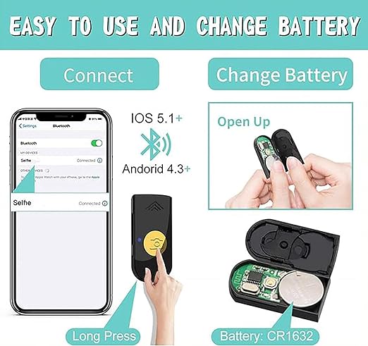 GadgetsWear Bluetooth Extendable Selfie Stick with Led Light, 104cm Selfie Stick for iPhone and Android Smartphone, Q02s Selfie Stick, Selfie Stand - Image 4