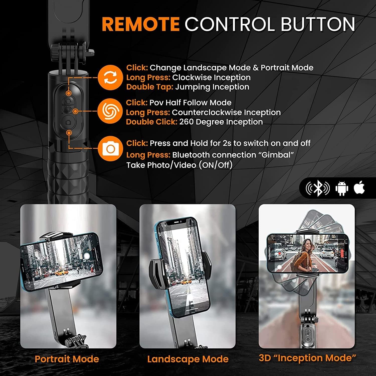 Gimbal for Smartphone, Q09 Mini Gimbal STABILIZER - Image 5