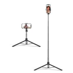 Y17 Selfie Stick with Tripod, Bluetooth Selfie Stick Tripod, 170CM/ 67inch Extra Long Selfie Stick