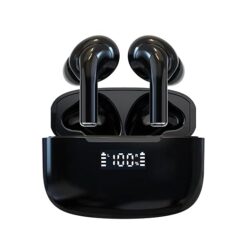 GADGETSWEAR 1Yr Warranty Wireless Earbuds Bluetooth Headphones with 13mm Driver,40H Playtime Stereo IPX5 Waterproof Ear Buds,LED Power Display Cordless in-Ear Earphones with Microphone for iOS/Android