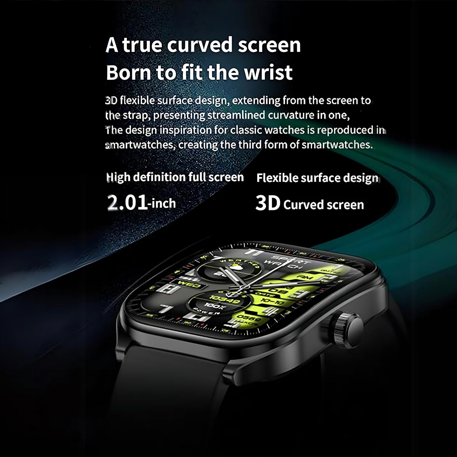 Smart Watch(Answer/Make Call), 2.01" TFT HD Display - Image 5
