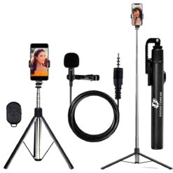 Mobile Stand Selfie Stick Phone with Tripod Holder