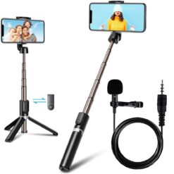 Selfie Stick, Extendable Selfie Stick with Wireless Remote