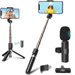 Selfie Stick, Extendable Selfie Stick with Wireless Remote