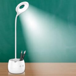 GADGETSWEAR 6 Months Warranty Table Lamp Study for Students - Led Rechargeable Light, USB Battery Charging Lamps, Cute Touch Desk Home Bedroom Reading Emergency Focus Lights for Bed Room