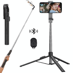Y17 Selfie Stick with Tripod (6 Months Extended Warranty), Bluetooth Selfie Stick Tripod