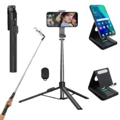 Mobile Stand Selfie Stick with Tripod Features