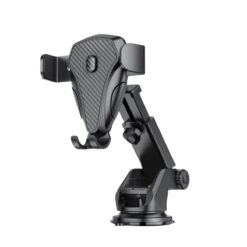 GADGETSWEAR Car Phone Holder with Single-Touch Lock and Release Mechanism, 360° Swivel for Viewing Angles, Heavy-Duty Suction Cup for Windshield, Dashboard, and Desk, Compatible with All Smartphone.