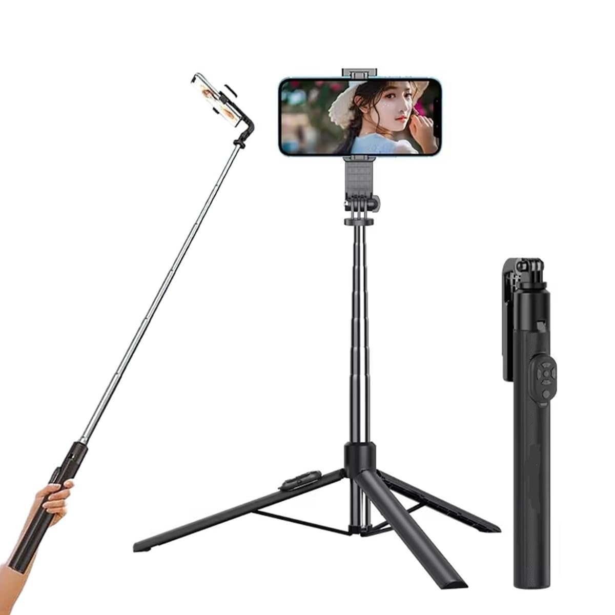 Mobile Stand Selfie Stick with Tripod Features - Image 4