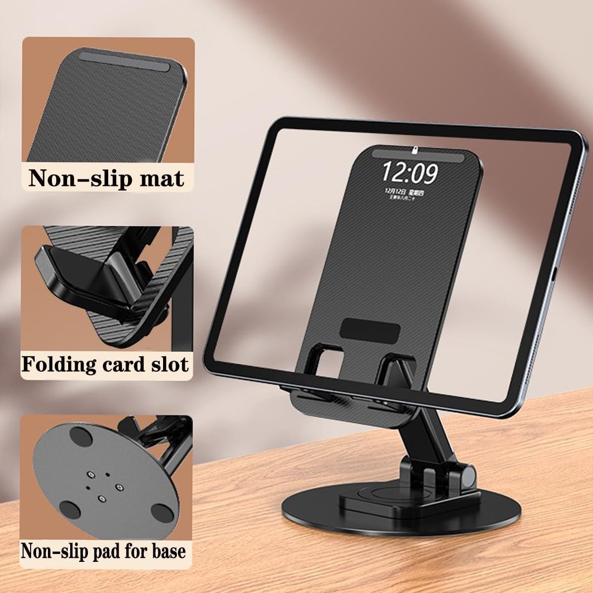 Super Fast Charging Kit with Phone Stand, USB-C Charger, 6ft Cable and Adjustable Desktop Mount, Grey - Image 6
