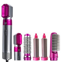 GADGETSWEAR 5-in-1 Hair Styling Tools – Blow Dryer, Curler, Volumizer & Brush for Salon-Quality Hair Complete Set For Women, Easy Styling & Fast Drying Results