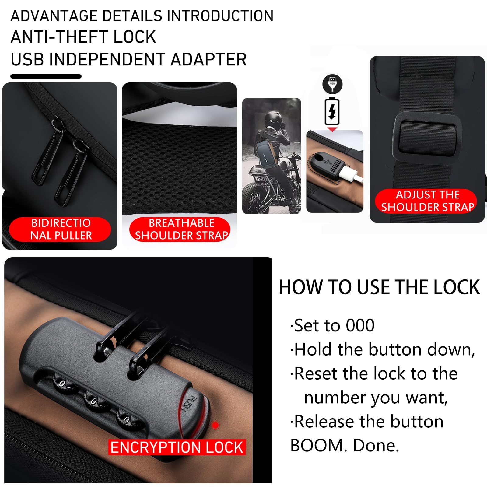 Waterproof Stylish Polyester Bag For Women, Men - Image 12