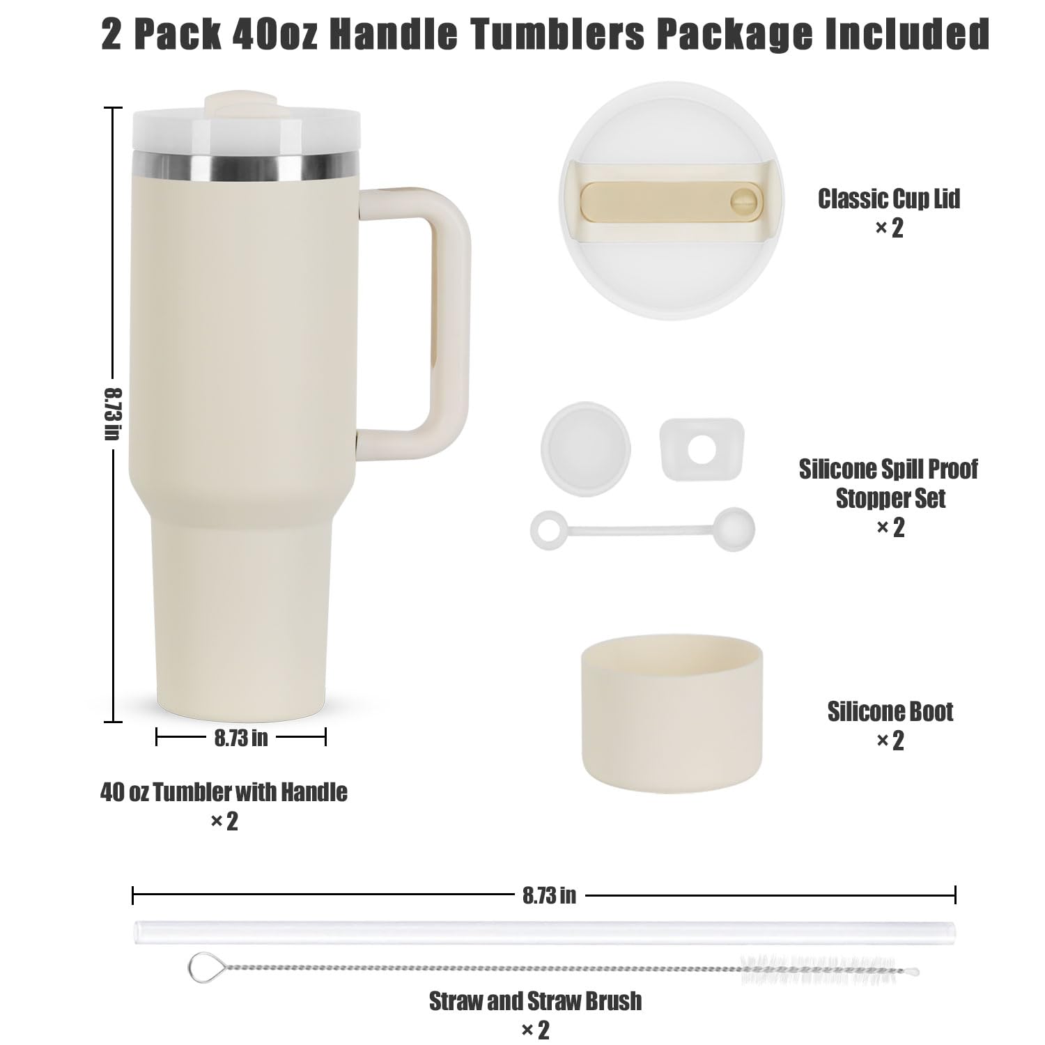 Sipper Water Bottle for Kids, Adults Stanley Tumbler with Straw, Coffe Mug, Gym Steel Hot & Cold Flask,One LTR Glass Lid Leakproof Cute Mug,Stainless Cup Juice for Office with Handle - Image 7