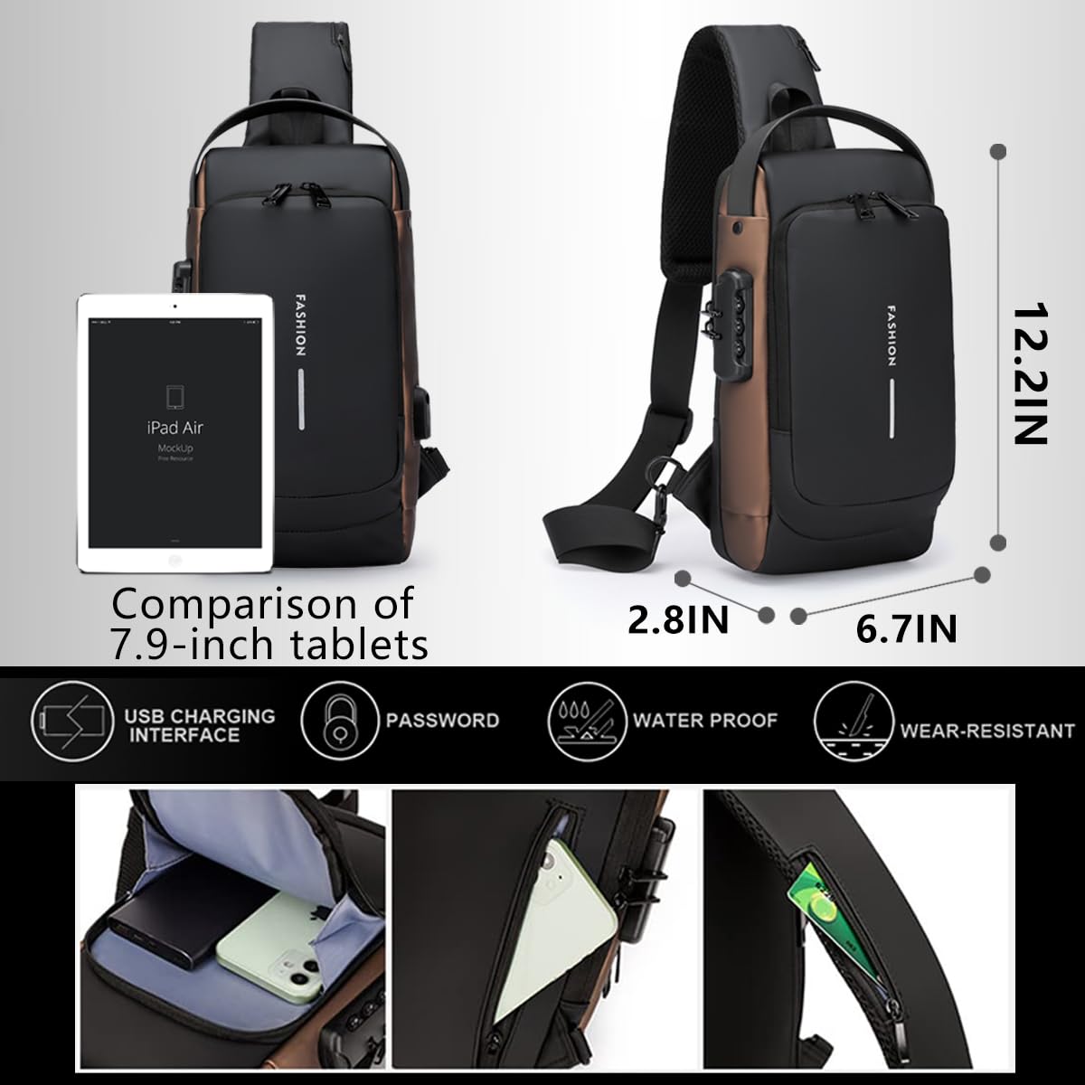 Waterproof Stylish Polyester Bag For Women, Men - Image 11