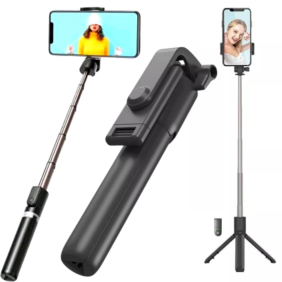 Mobile Stand Selfie Stick Phone with Tripod Holder for Video Recording (Combo with Mobile Stand Holder),Vlogging Accessories Kit, YouTube Making Gadgets Photo/Videos Remote, 360 Rotation - Image 10
