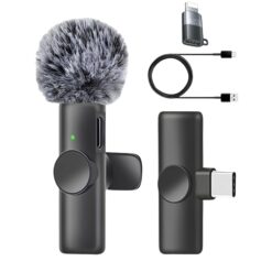 Single Wireless K2 Lavalier Microphone, Noise Cancellation